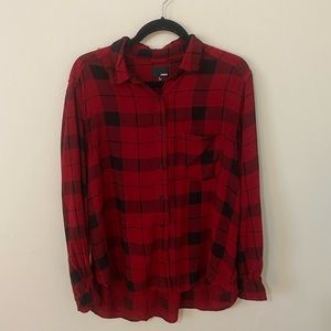 Semi sheer plaid shirt Wilfred Free Aritzia